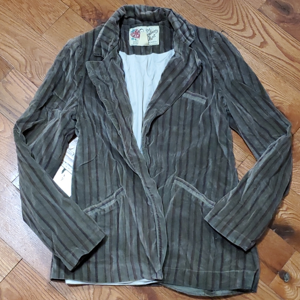 🍓Vintage velour blazer